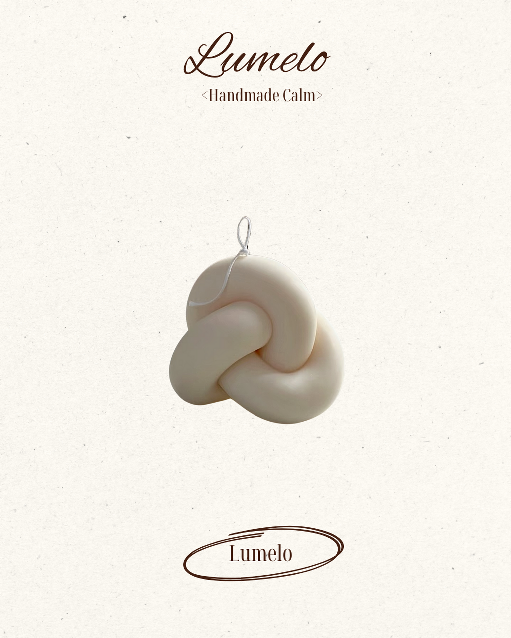 Swirl Decor Pillar Candle