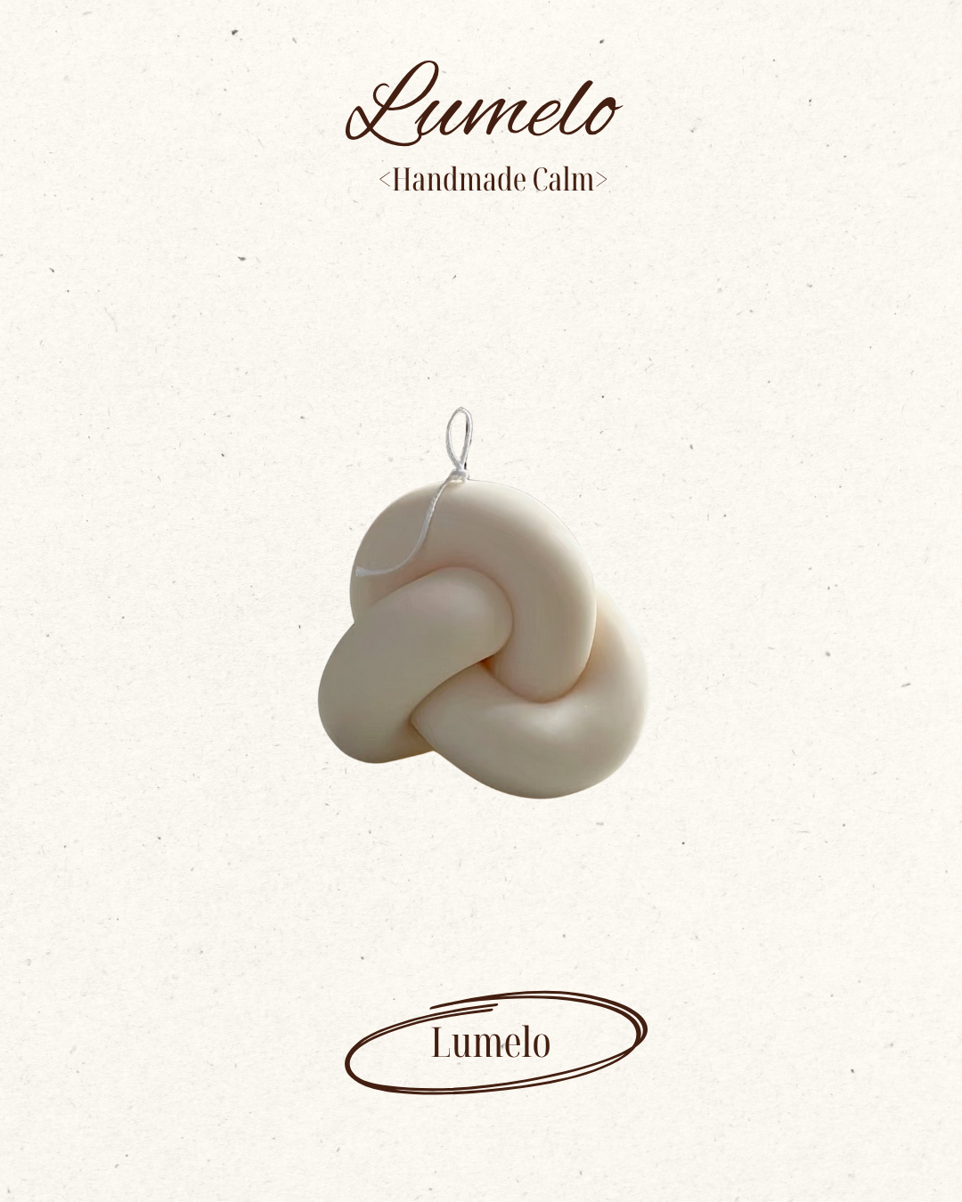 Swirl Decor Pillar Candle
