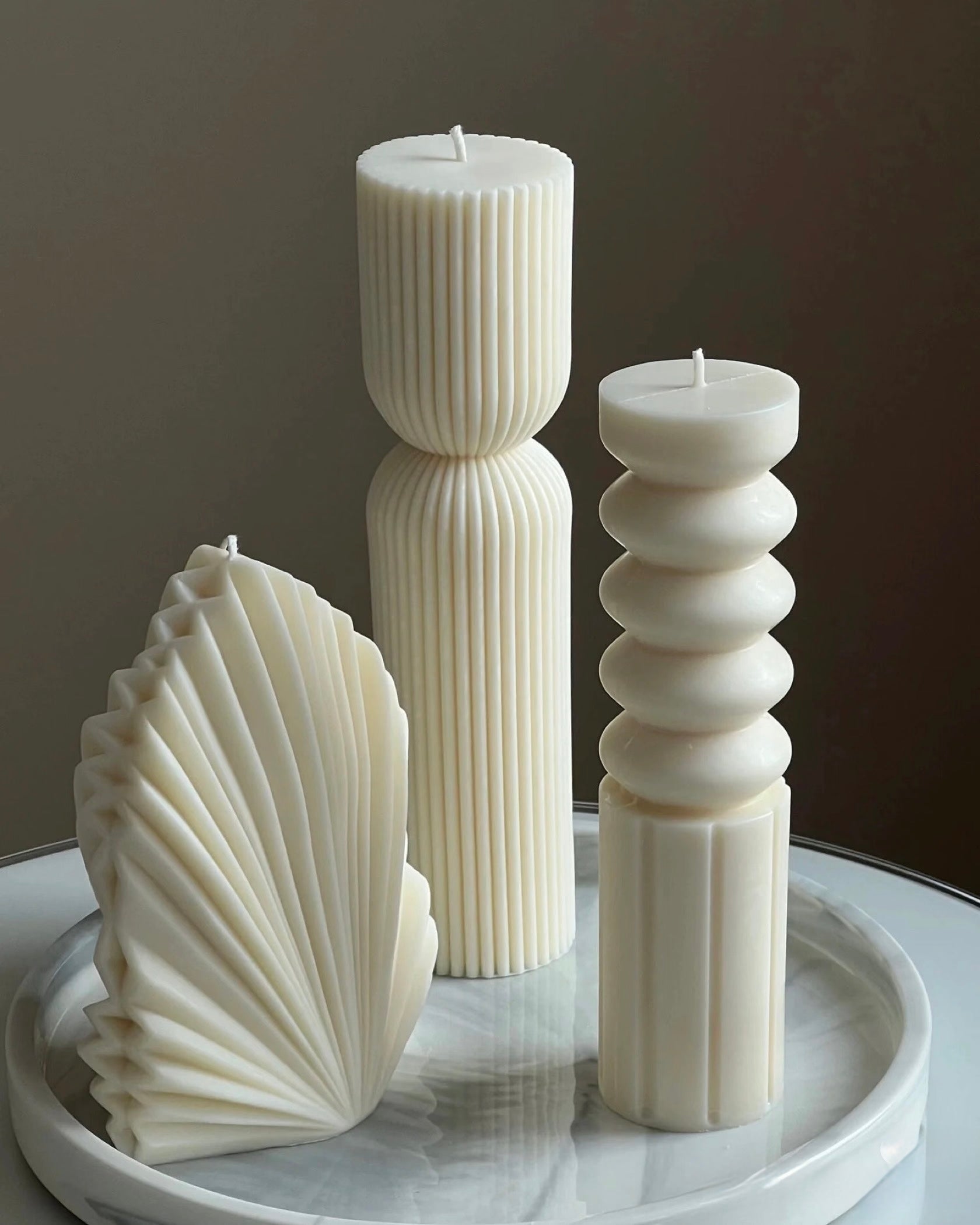 Shell-Shaped Candle