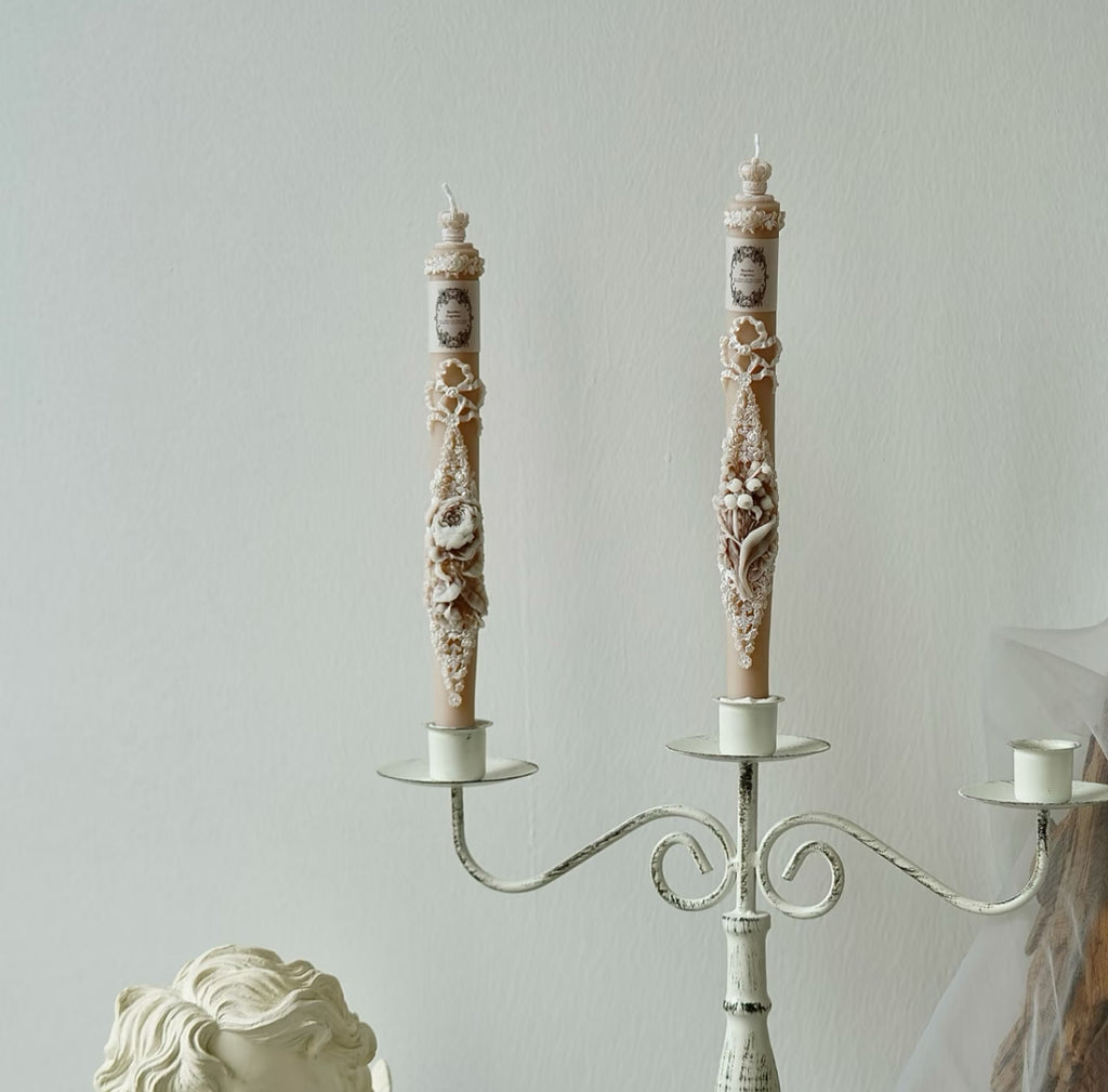 Vintage Handmade Candle