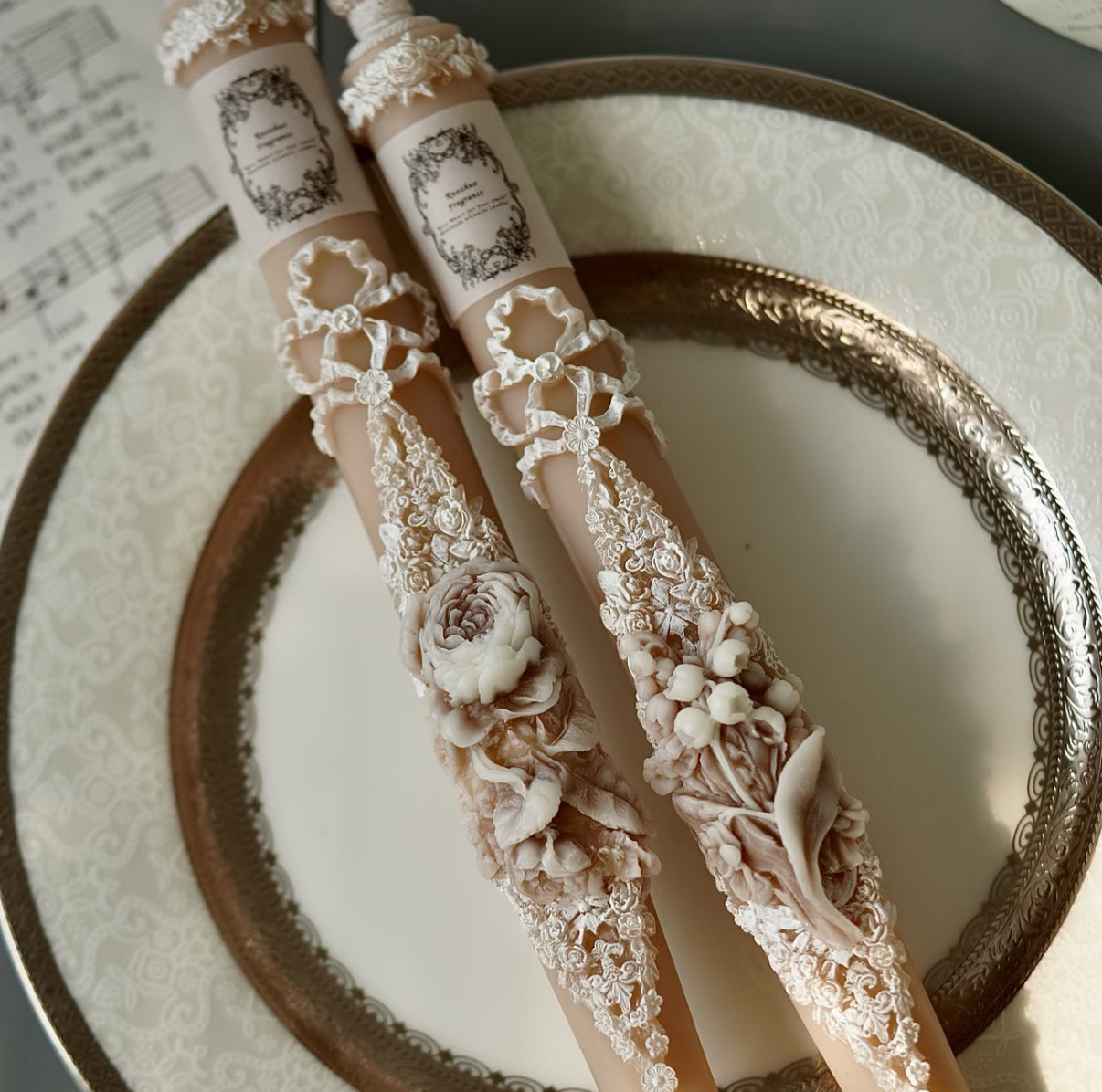 Vintage Handmade Candle